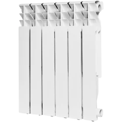 Радиатор алюминиевый ROMMER Plus 500 6 секций боковое подключение (RAL9016), RAL-3210-050006