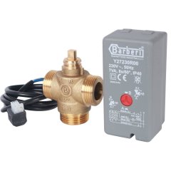 Компактный 3-Ходовой зональный клапан, сервопривод STOUT 230V, с кабелем 1м., НР 1, SVM-0070-300125