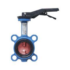 Затвор поворотно-дисковый Tecofi VPI4448 DN 300 PN 16 межфланцевый с ручкой из чугуна EPDM, VPI4448-02EP0300