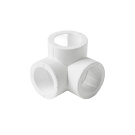 Тройник двухплоскостной Pro Aqua d= 20 PP-R Белый, PA17308P
