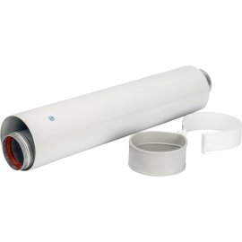 *SCA-6010-000500 STOUT Элемент дымохода  DN60/100 труба коаксиальная 500 мм п/м, уплотнения и хомут в комплекте, SCA-6010-000500