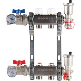 Коллектор из нержавеющей стали в сборе без расходомеров ROMMER 2 выхода, RMS-3210-000002
