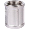 Муфта TIEMME ВВ никелированная 1/2х1/2 для стальных труб резьбовой, 1500136