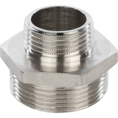 Ниппель НН STOUT переходной никелированный 1 1/2X1, SFT-0004-001121