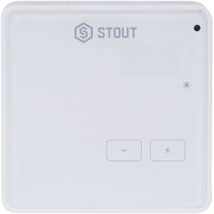 Беспроводной комнатный регулятор STOUT R-8z, белый, STE-0101-008003