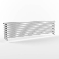 Радиатор стальной трубчатый STOUT Warmmet Power 76H ширина 2000 мм секций 8 цвет RAL9016  тип подключения: нижнее левое, PH.76.2000.8.636.BL.9016
