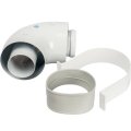 *SCA-6010-000090 STOUT Элемент дымохода отвод коаксиальный 90° DN60/100, п/м уплотнения и хомут в комплекте (с логотипом), SCA-6010-000090