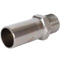 Вставка переходная НПр-НР ROMMER 22х1/2 из нержавеющей стали прессовой, RSS-0024-002212