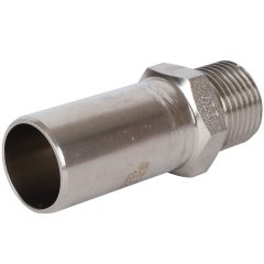 Вставка переходная НПр-НР ROMMER 22х1/2 из нержавеющей стали прессовой, RSS-0024-002212