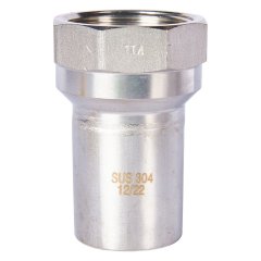 Вставка переходная НПр-ВР ROMMER 42х1 1/2 из нержавеющей стали прессовой, RSS-0023-042112