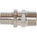 Переходник STOUT с наружной резьбой 20х2.0x1/2 никелированный для труб из сшитого полиэтилена аксиальный, SFA-0001-200212