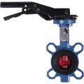 Затвор поворотно-дисковый Tecofi DN 40 PN 16 межфланцевый с ручкой из чугуна EPDM, VPI4448-02EP0040