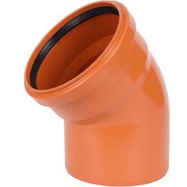 Отвод Sinikon D160x45° для наружной канализации, 22120.R.B
