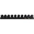 Стальной трубчатый радиатор STOUT TUBE ROUND нижнее правое подключение 10 секций R40 1-1750-10 RT RAL9005, STR401175010RTRAL9005