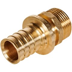 Переходник с наружной резьбой ROMMER 25xG 3/4 для труб из сшитого полиэтилена аксиальный, RFA-0001-002534