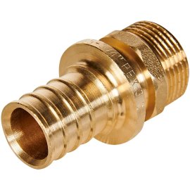 Переходник с наружной резьбой ROMMER 25xG 3/4 для труб из сшитого полиэтилена аксиальный, RFA-0001-002534