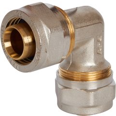 Угольник STOUT  90° 26х26 для металлопластиковых труб винтовой, SFS-0003-002626