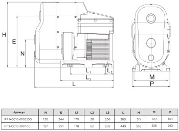 Установка водоснабжения ROMMER HYDROLIFT 1100 Вт, RPJ-0010-001100