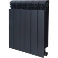 Радиатор биметаллический Global STYLE PLUS 500 6 секции боковое подключение (цвет cod.07 grigio scuro opaco mettalizzato 2748 (черный)), 155262