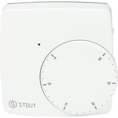 Термостат комнатный электронный STOUT WFHT-DUAL включ. дистанционный датчик «в пол» L=3 м, STE-0002-000010