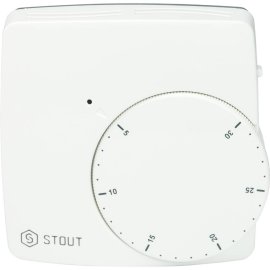 Термостат комнатный электронный STOUT WFHT-DUAL включ. дистанционный датчик «в пол» L=3 м, STE-0002-000010