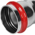 Муфта равнопроходная ROMMER ВПр, 35, из нержавеющей стали прессовой, RSS-1017-000035