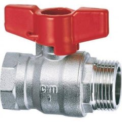 Кран шаровой Cimberio RED6/1MF 3/4 серии RED5 полнопроходной PN40 BН бабочка, CIM RED6/1MF 34