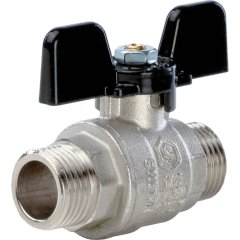 Кран шаровой STOUT полнопроходной, НР/НР, ручка бабочка 1/2, SVB-0006-000015