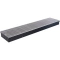 Внутрипольный конвектор STOUT SCQ-1100 75х240х1000 (Решётка роликовая) правое подключение, SCQ-1100-0724100