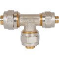 Тройник переходной STOUT 20x20x16 для металлопластиковых труб винтовой, SFS-0010-202016