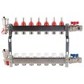 Коллектор из нержавеющей стали в сборе с расходомерами ROMMER 7 выходов, RMS-1210-000007