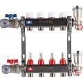 Коллектор из нержавеющей стали в сборе с расходомерами ROMMER 4 выхода, RMS-1210-000004