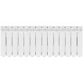 Радиатор алюминиевый STOUT Bravo 350 14 секций боковое подключение RAL9010, SRA-0110-035014