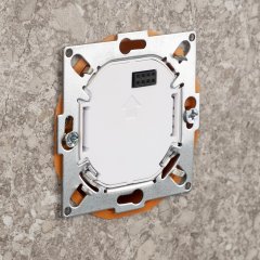 Терморегулятор ENGO Controls WI-FI, с подключением датчика пола, белый, под рамку 55 х 55, E55-W