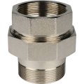 Разъемное соединение STOUT американка ВН никелированное, уплотнение под гайкой 2 o-ring кольцо, SFT-0041-000002