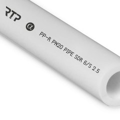 Труба PPR  25х4,2 PN20 белый 2м РТП