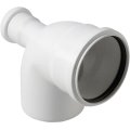 Отвод с выходом фронтальный Pro Aqua Stilte D110x50/87,5 Белый, ST10010587FW