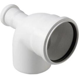Отвод с выходом фронтальный Pro Aqua Stilte D110x50/87,5 Белый, ST10010587FW