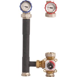 Насосная группа ROMMER RDG-0003 с 3-х ходовым приводным смесителем 1 без насоса, RDG-0003-002501