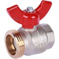 Шаровой кран с плоским уплотнением OVENTROP Ду20 G3/4 ВР x G1 НР , 1406383