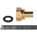 Переходник с накидной гайкой ROMMER 20xG 3/4 для труб из сшитого полиэтилена аксиальный, RFA-0019-002034