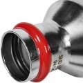 Муфта ROMMER переходная НПр-ВПр, 54х28, из нержавеющей стали прессовой, RSS-1020-005428