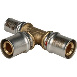 Тройник переходной STOUT 20х20х16 для металлопластиковых труб прессовой, SFP-0005-202016