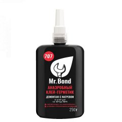 Клей-герметик анаэробный, демонтаж с нагревом, 250г Mr.Bond 707, MB4070700250