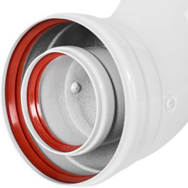 STOUT SCR-6010-000190 STOUT Отвод 90° традиц. коакс. D60(м-м)/100(м-м), SCR-6010-000190