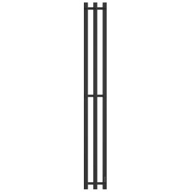 Полотенцесушитель STOUT электрический ROCK quadro 120*12 Черный матовый 3 опоры, SHQ-R2Q0-012012