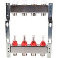 Коллектор из нержавеющей стали с расходомерами ROMMER 4  выхода, RMS-1200-000004