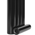 Стальной трубчатый радиатор STOUT TUBE ROUND 4 секции боковое подключение R40 1-1750-4 RAL9005, STR40117504RAL9005