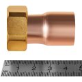Переход JINTIAN ВП-ВР 22x3/4 с накидной гайкой из меди под пайку, JT-153592234