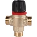 Термостатический смесительный клапан для систем отопления и ГВС ROMMER 3/4 НР 30-65°С KV 1,8 (центральное смешивание), RVM-1121-186520